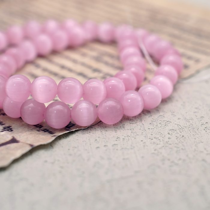 DIY珠子-桃花粉猫眼8mm（1条约48颗） Catholic religious art