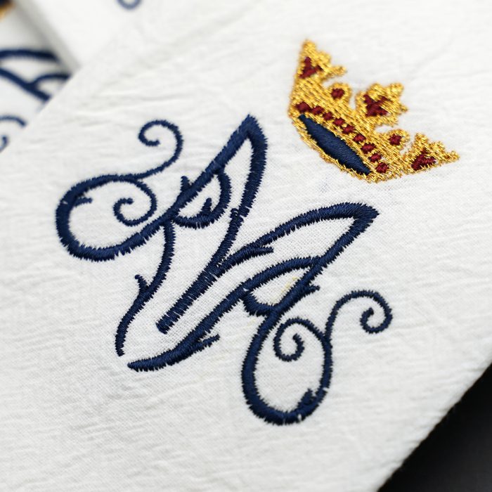 Corporal Cloth - Ave Maria Symbol - Embroidered - 44.5x25cm (Set of 4) Catholic religious art