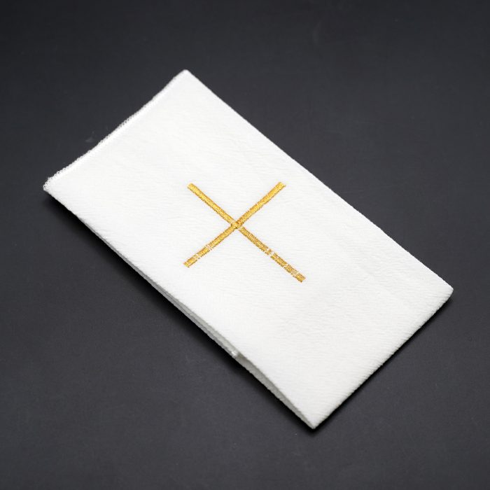 Corporal Cloth - Simple Cross - Embroidered - 44.5x25cm (Set of 4) Catholic religious art