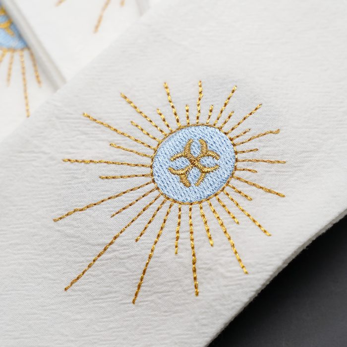 Corporal Cloth - Eucharistic Symbol - Embroidered - 44.5x25cm (Set of 4) Catholic religious art