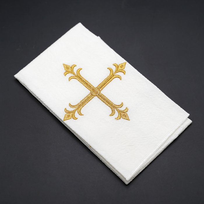 Corporal Cloth - Gothic Cross - Embroidered - 44.5x25cm (Set of 4) Catholic religious art