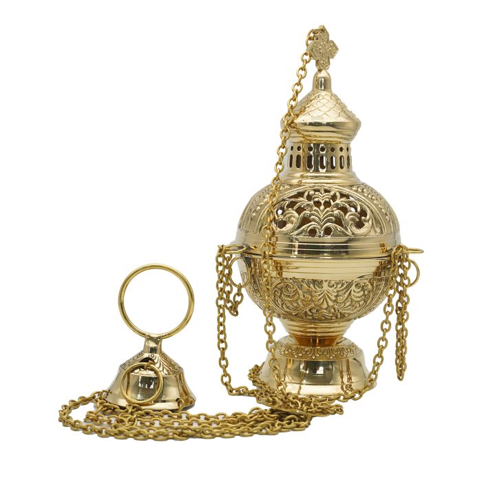 【现货】提炉-金色-黄铜带内胆-28cm Catholic religious art