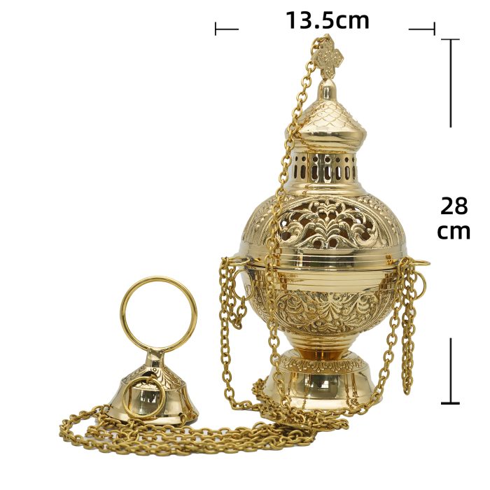 【现货】提炉-金色-黄铜带内胆-28cm Catholic religious art