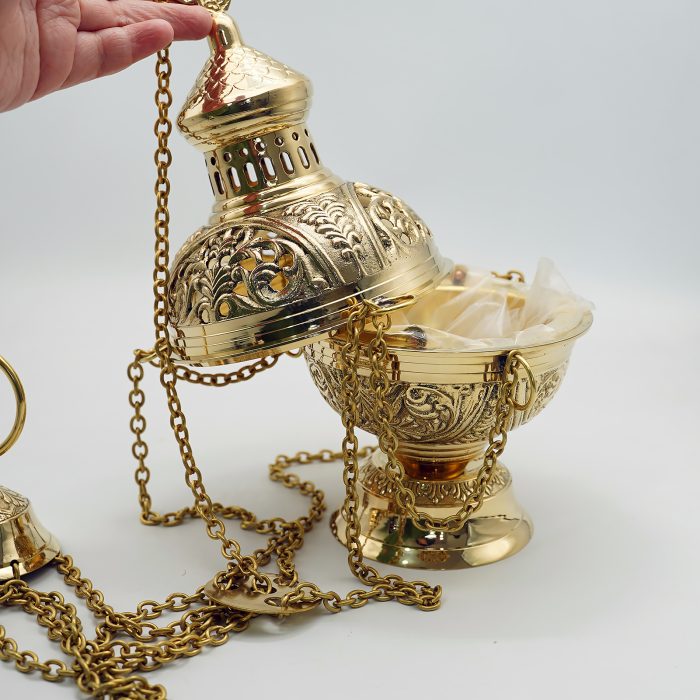 【现货】提炉-金色-黄铜带内胆-28cm Catholic religious art