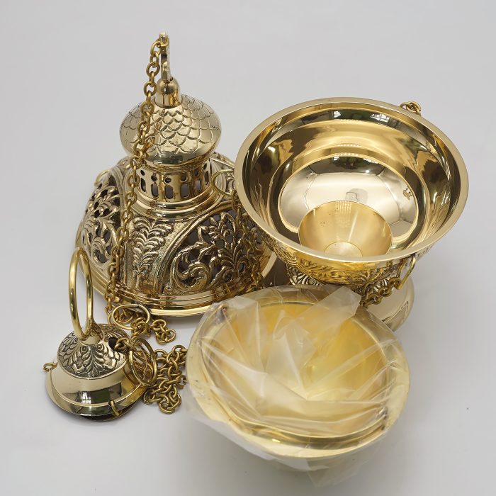 【现货】提炉-金色-黄铜带内胆-28cm Catholic religious art