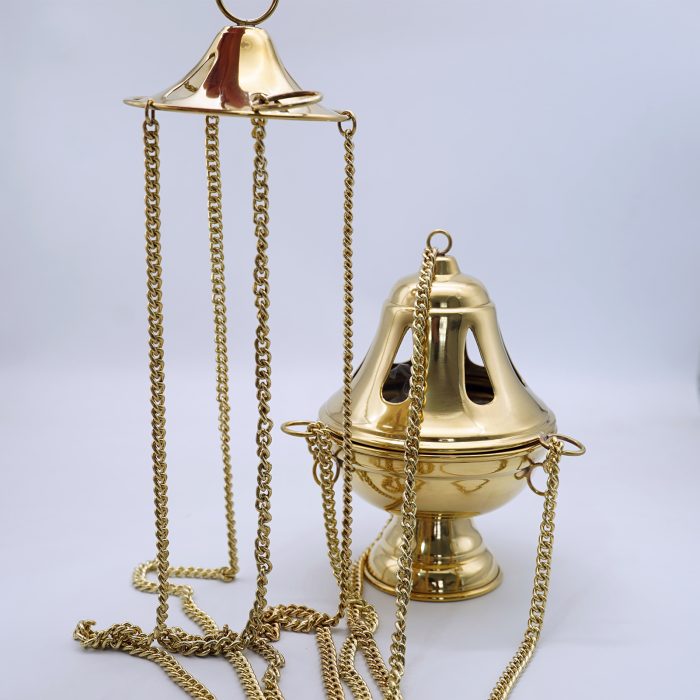 【现货】提炉-金色-黄铜带内胆-17cm Catholic religious art