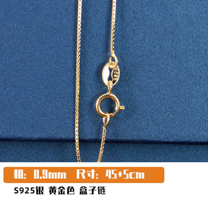 盒子链-925银-0.8MM粗-多尺寸-多颜色 Catholic religious art