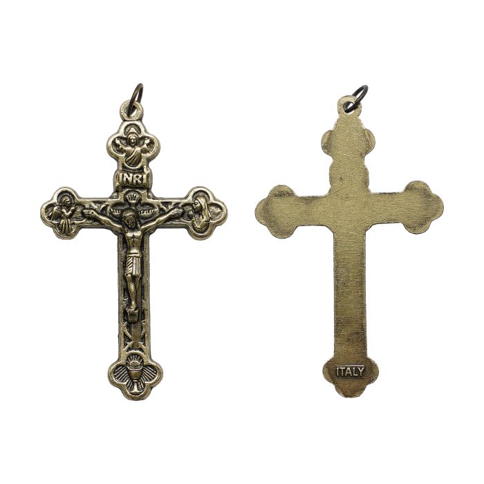 DIY十字架-锌合金-古青铜色-5.2x3.5cm Catholic religious art