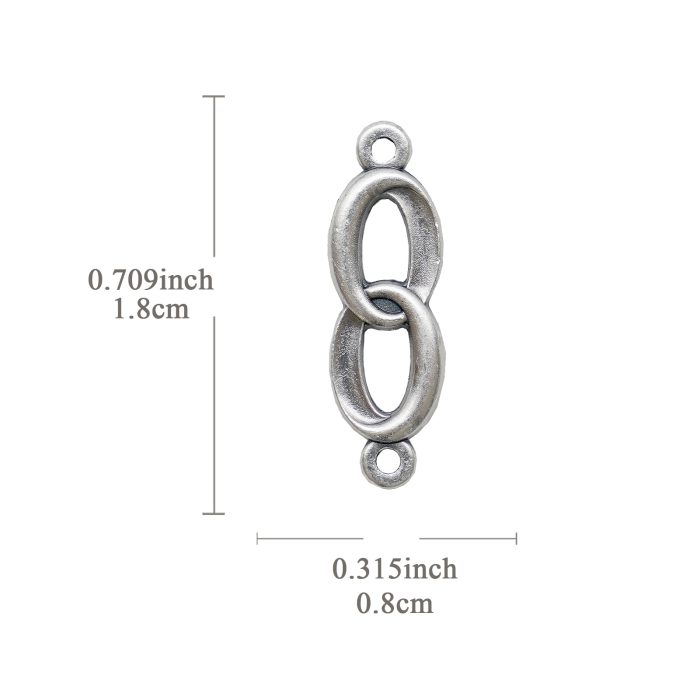 DIY双通-婚约-锌合金-银色-1.8cm Catholic religious art