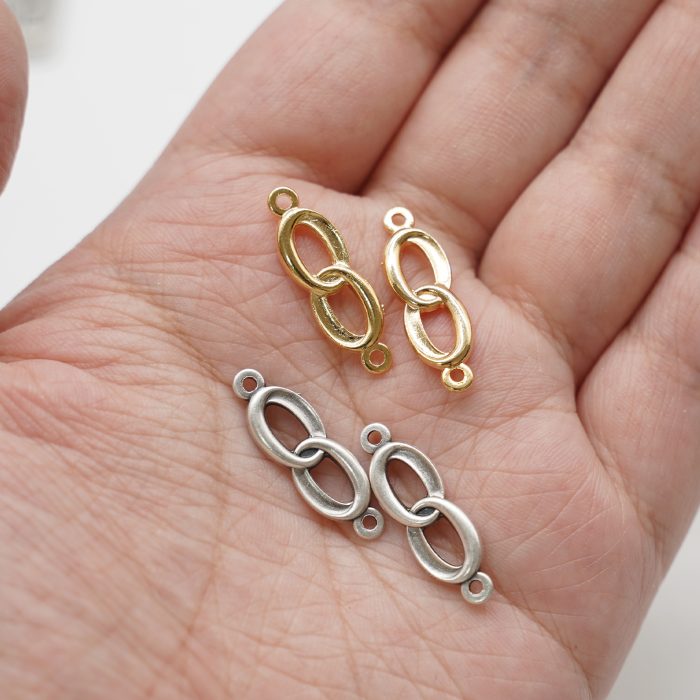 DIY双通-婚约-锌合金-银色-1.8cm Catholic religious art