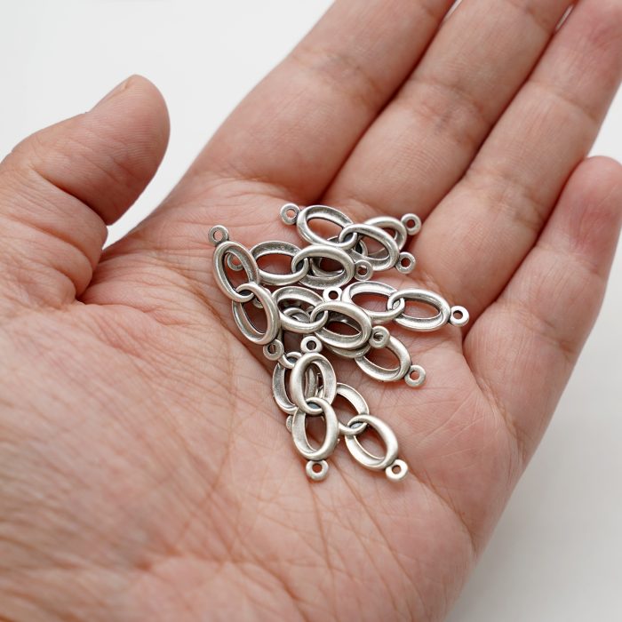 DIY双通-婚约-锌合金-银色-1.8cm Catholic religious art