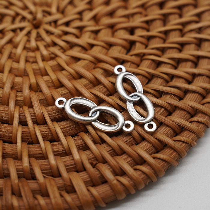 DIY双通-婚约-锌合金-银色-1.8cm Catholic religious art