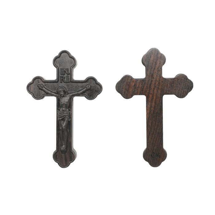 DIY十字架-黑檀木-5.5x3.5cm Catholic religious art