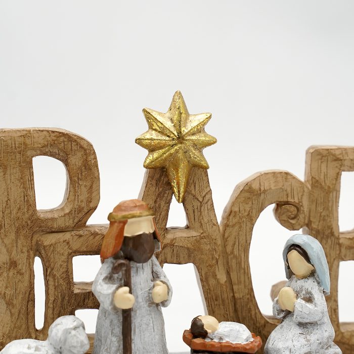 圣诞节-PEACE摆件-马槽-15x9.7cm Catholic religious art