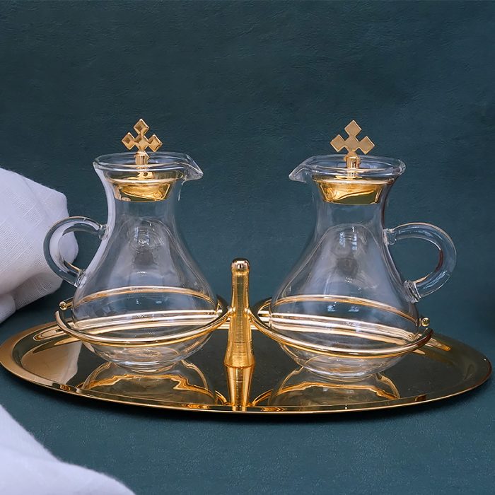 金色托盘-酒水瓶酒水壶-23x14 cm-100ml Catholic religious art