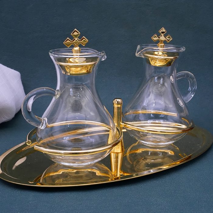 金色托盘-酒水瓶酒水壶-23x14 cm-100ml Catholic religious art