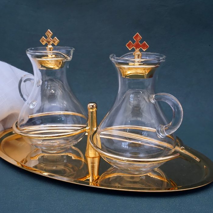 金色托盘-酒水瓶酒水壶-23x14 cm-100ml Catholic religious art