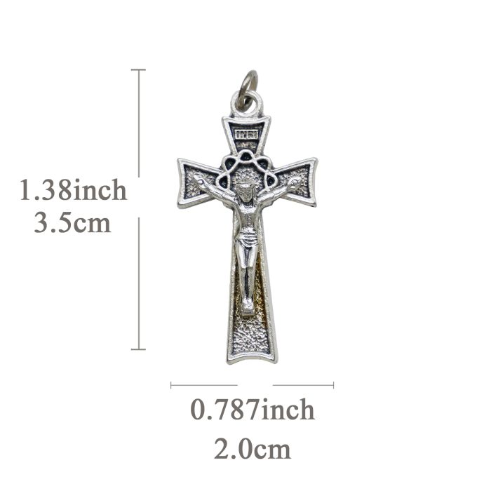 DIY十字架-锌合金-3.5x2cm Catholic religious art