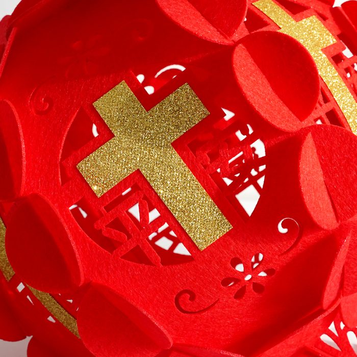 春节-绒布灯笼-圆-总长70cm Catholic religious art