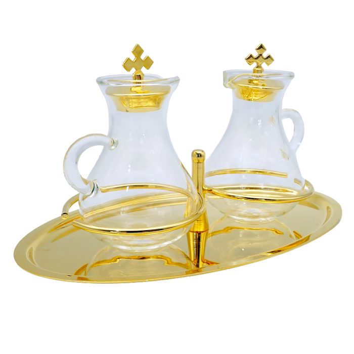 金色托盘-酒水瓶酒水壶-23x14 cm-100ml Catholic religious art