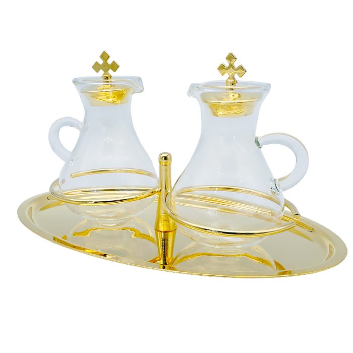 金色托盘-酒水瓶酒水壶-23x14 cm-100ml Catholic religious art