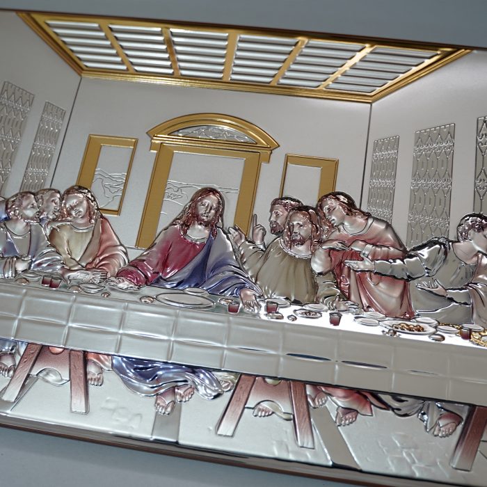 银浮雕-最后的晚餐-60x30CM Catholic religious art