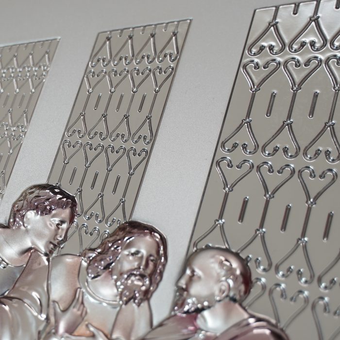 银浮雕-最后的晚餐-60x30CM Catholic religious art