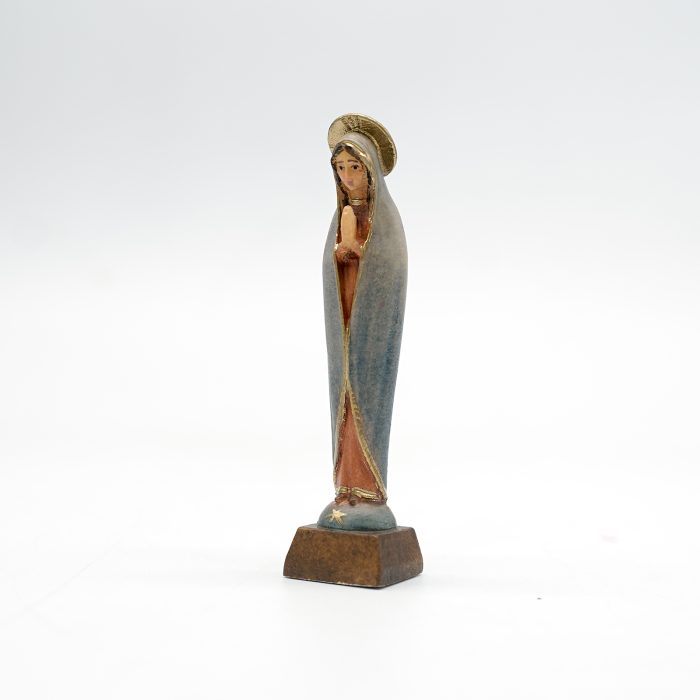 【现货】木雕_法蒂玛圣母抽象款 7厘米 Catholic religious art