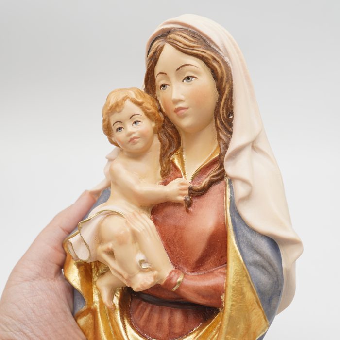 【现货】木雕-墙挂圣母拉斐尔-19cm Catholic religious art
