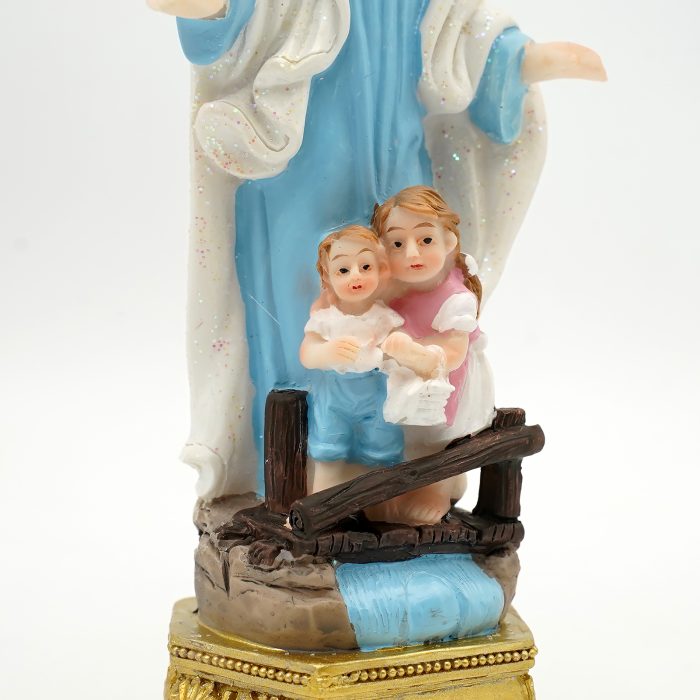 圣像-护守天使-粉/蓝色-树脂-15x7cm Catholic religious art