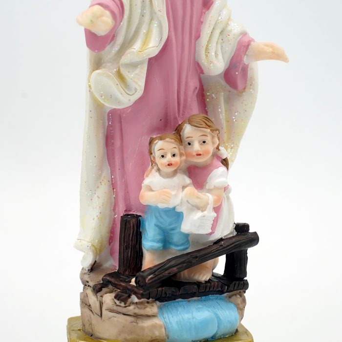 圣像-护守天使-粉/蓝色-树脂-15x7cm Catholic religious art