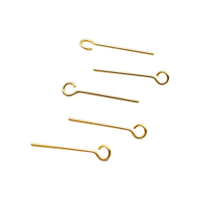 DIY配件-九字针-侧开口-不锈钢镀金/银0.60x16/17mm-10克 Catholic religious art