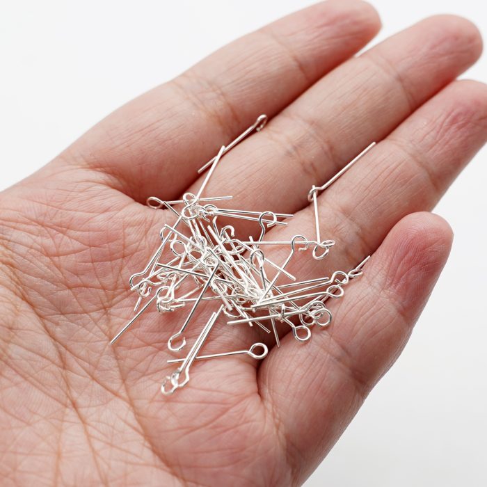 DIY配件-九字针-侧开口-不锈钢镀金/银0.60x16/17mm-10克 Catholic religious art